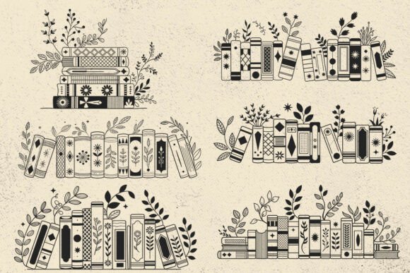 Book Flower Svg Design: Graphics for Crafts