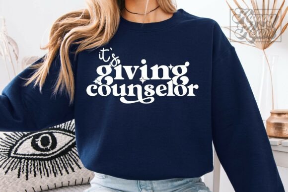 Its Giving Counselor SVG PNG: School Graphics & Crafts