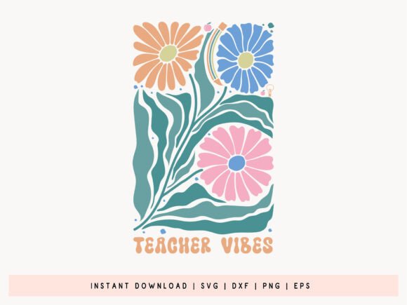 Reviewing Boho Floral Teacher Vibes SVG for Embroidery
