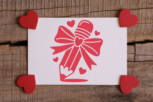 Reviewing the Teacher Pencil Bow SVG Valentine