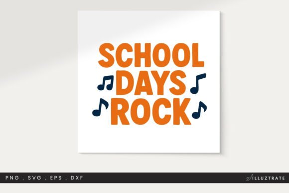 School Days Rock SVG: Crafts & Graphics