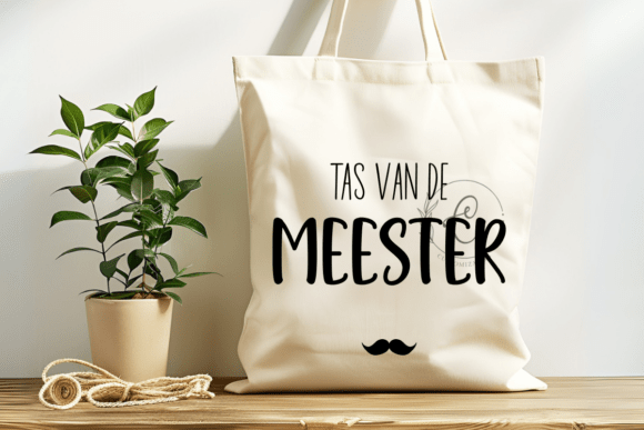Tas Van De Meester Svg: Dutch Teacher Graphics & Crafts